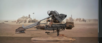 STAR WARS PREMIER COLL DIN DJARIN W/SPEEDER BIKE STATUE