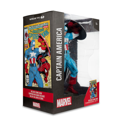 MCFARLANE MARVEL WV1 ASM #323 CAPTAIN AMERICA 1/6 SCALE FIG