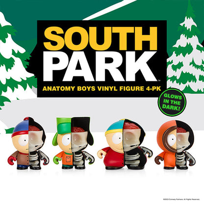 South Park Anatomy Boys 2" Vinyl Figure 4-Pack GITD Edition