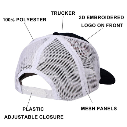 Superman 3D Embroidered Logo Navy Trucker Hat