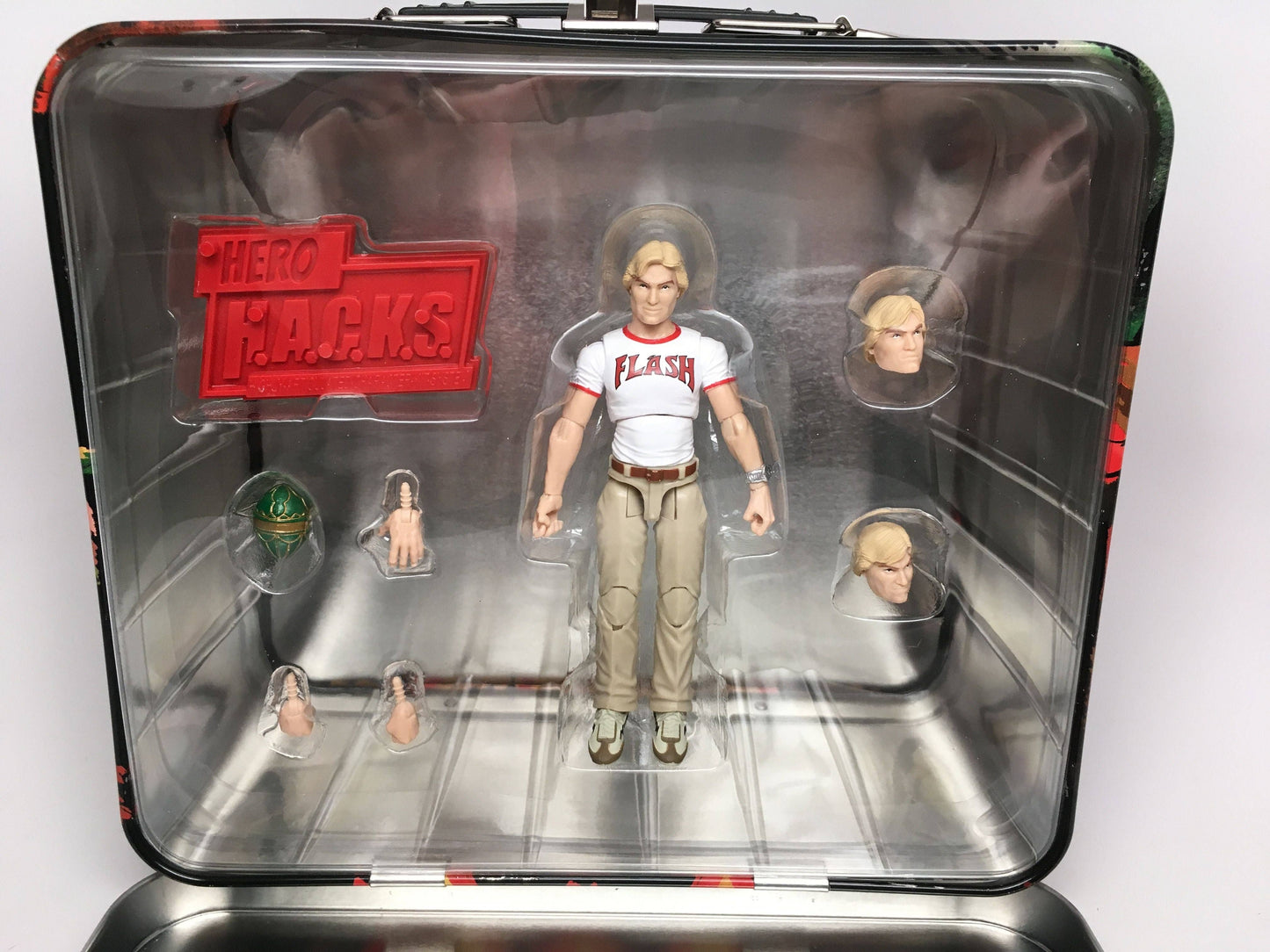 LOOK! Hero H.A.C.K.S. Flash Gordon Movie Act. Fig & Lunchbox