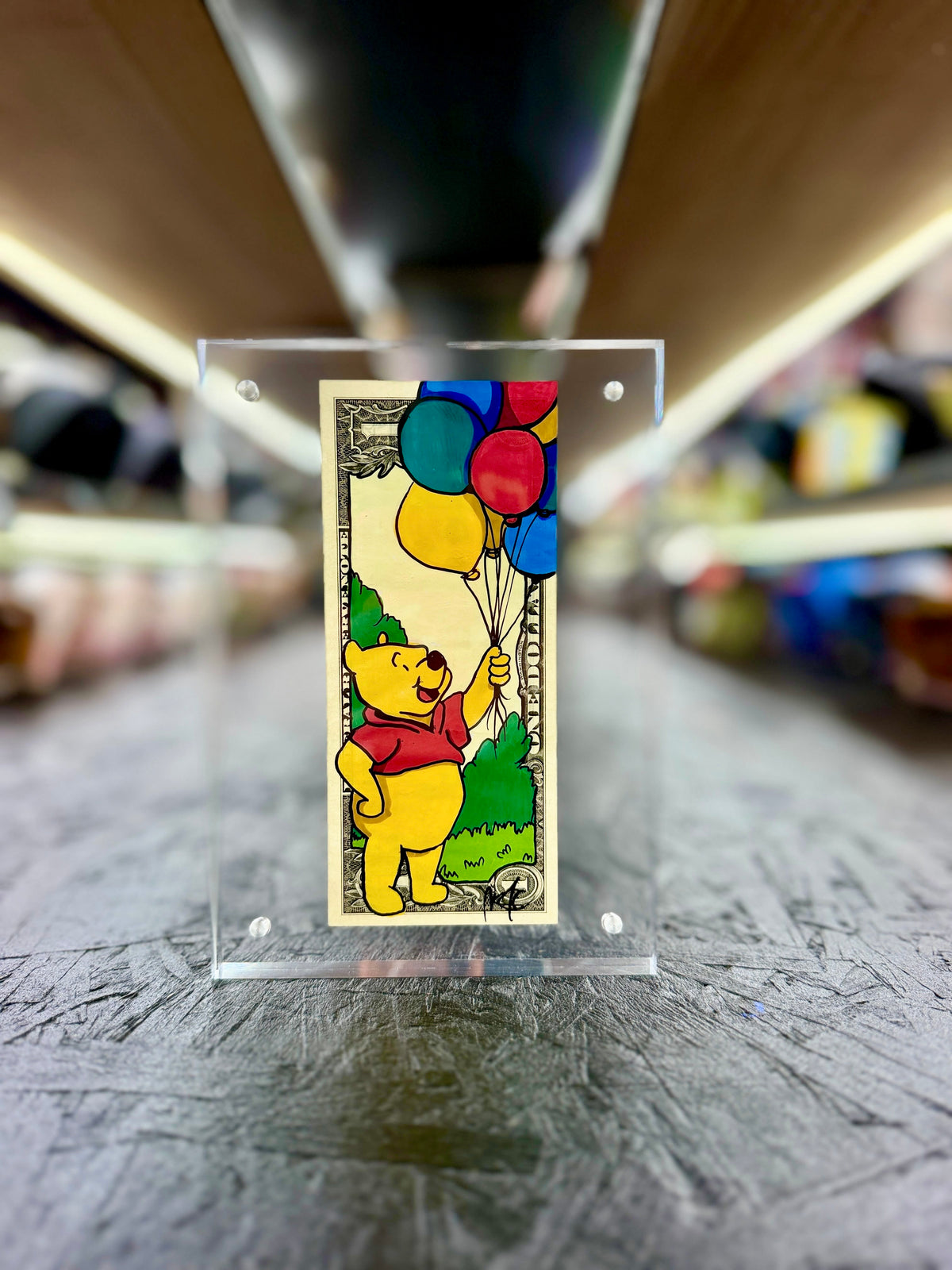 Winnie the Pooh $1 Dollar Bill Art 2.0