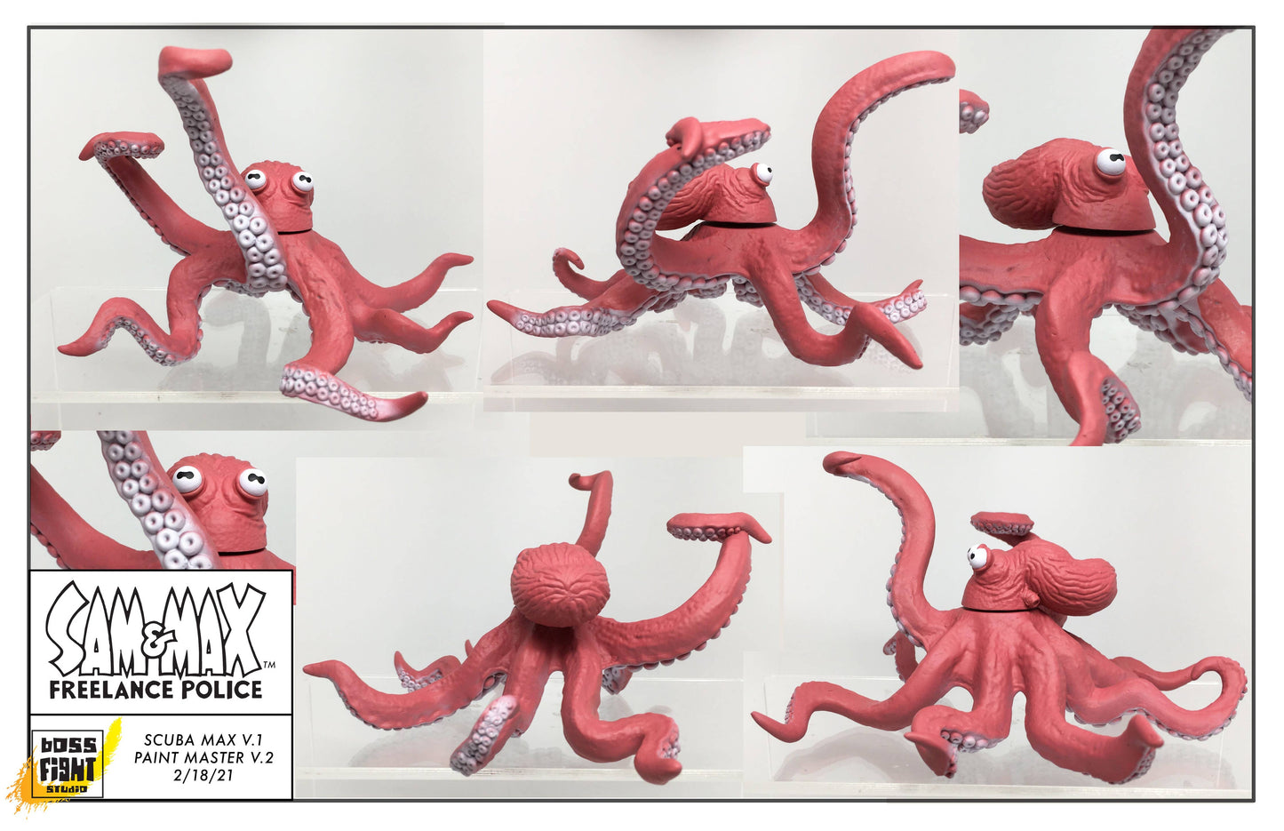 Sam & Max Series Action Figure - Wave 2 - Scuba Max & Ratzo the Octopus Ginormous Deluxe Set