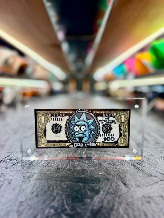 Rick & Morty $1 Dollar Bill Art 4.0
