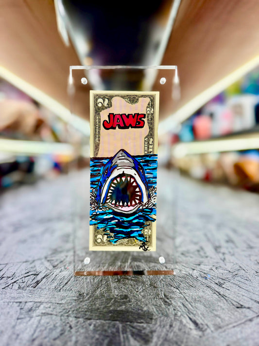 Jaws $2 Dollar Bill Art 6.0