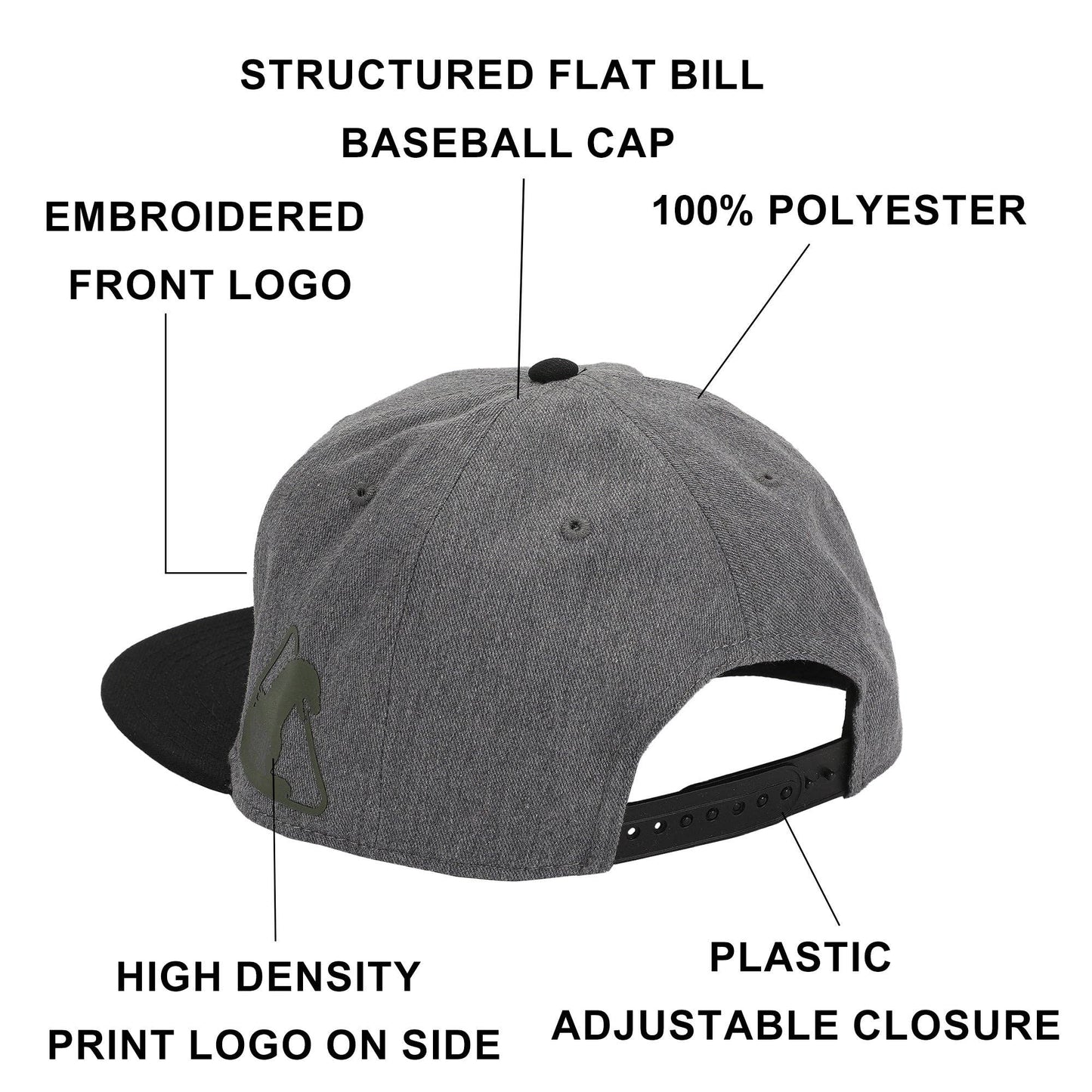 Godzilla Embroidery Cotton Twill B15 Snap Back Snapback