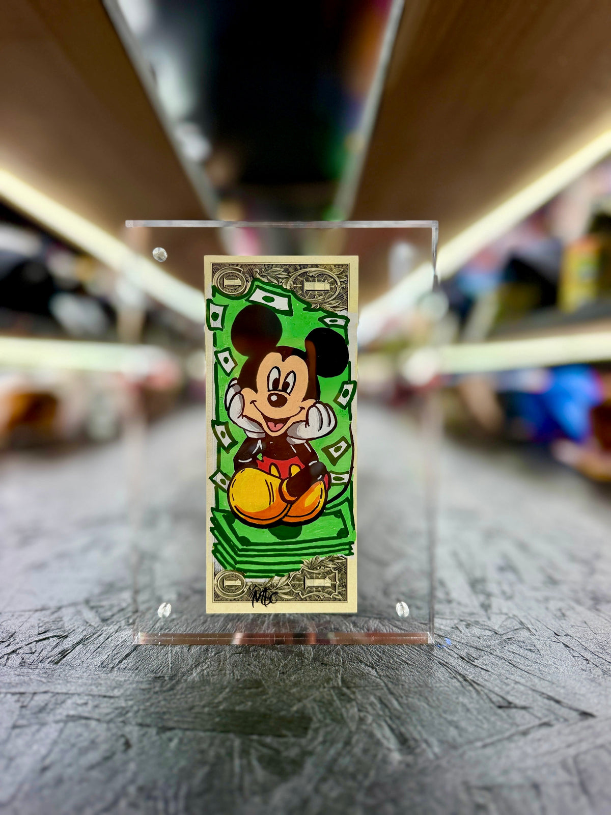 Mickey $1 Dollar Bill Art 8.0