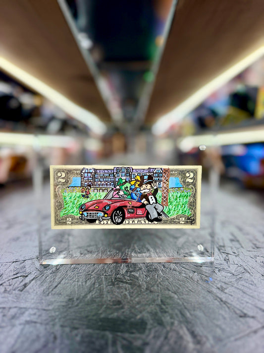 Mr Monopoly $2 Dollar Bill Art 51.7 - Shop Cool Tricks