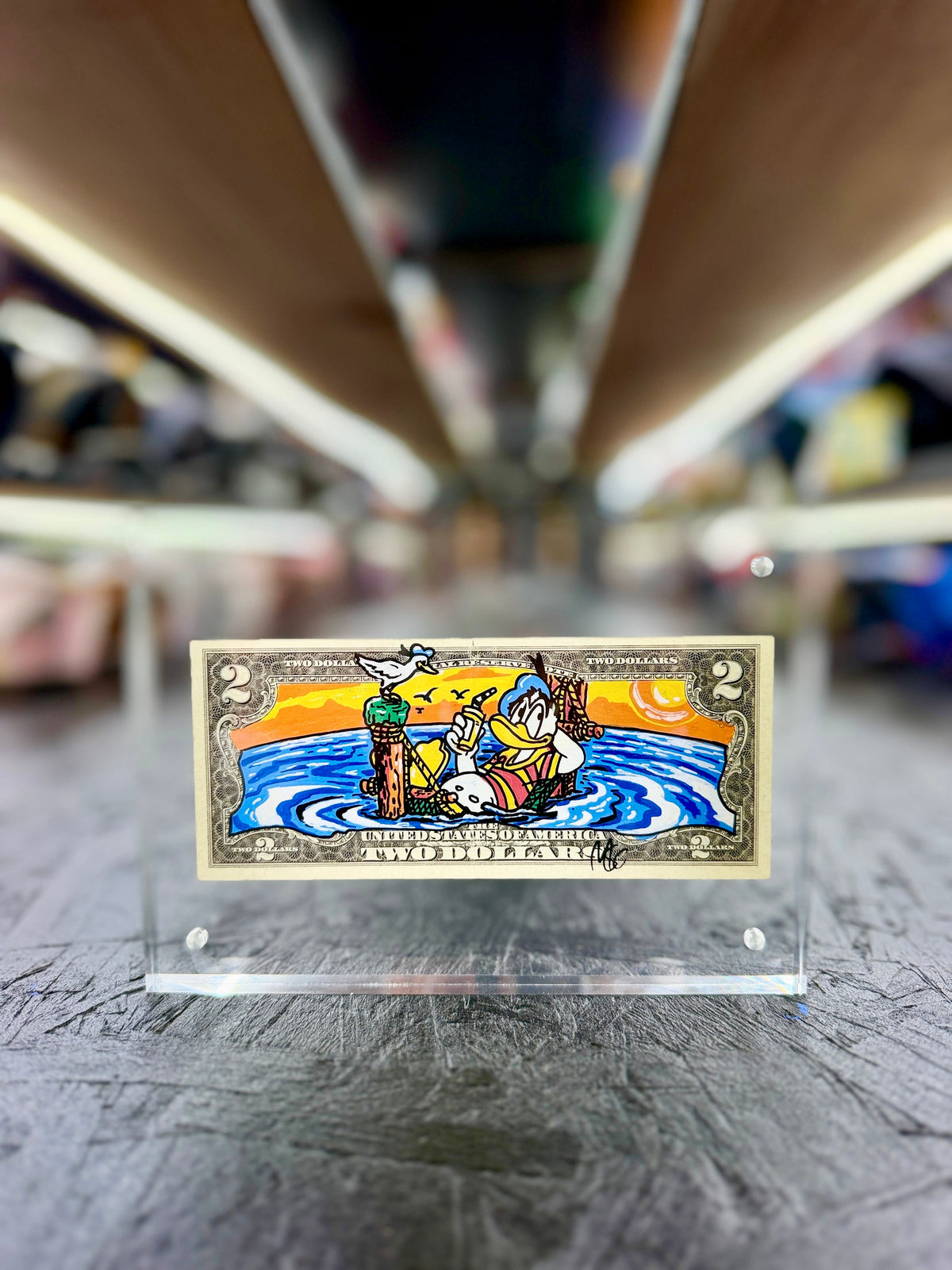 Donald Duck $2 Dollar Bill Art 8.0