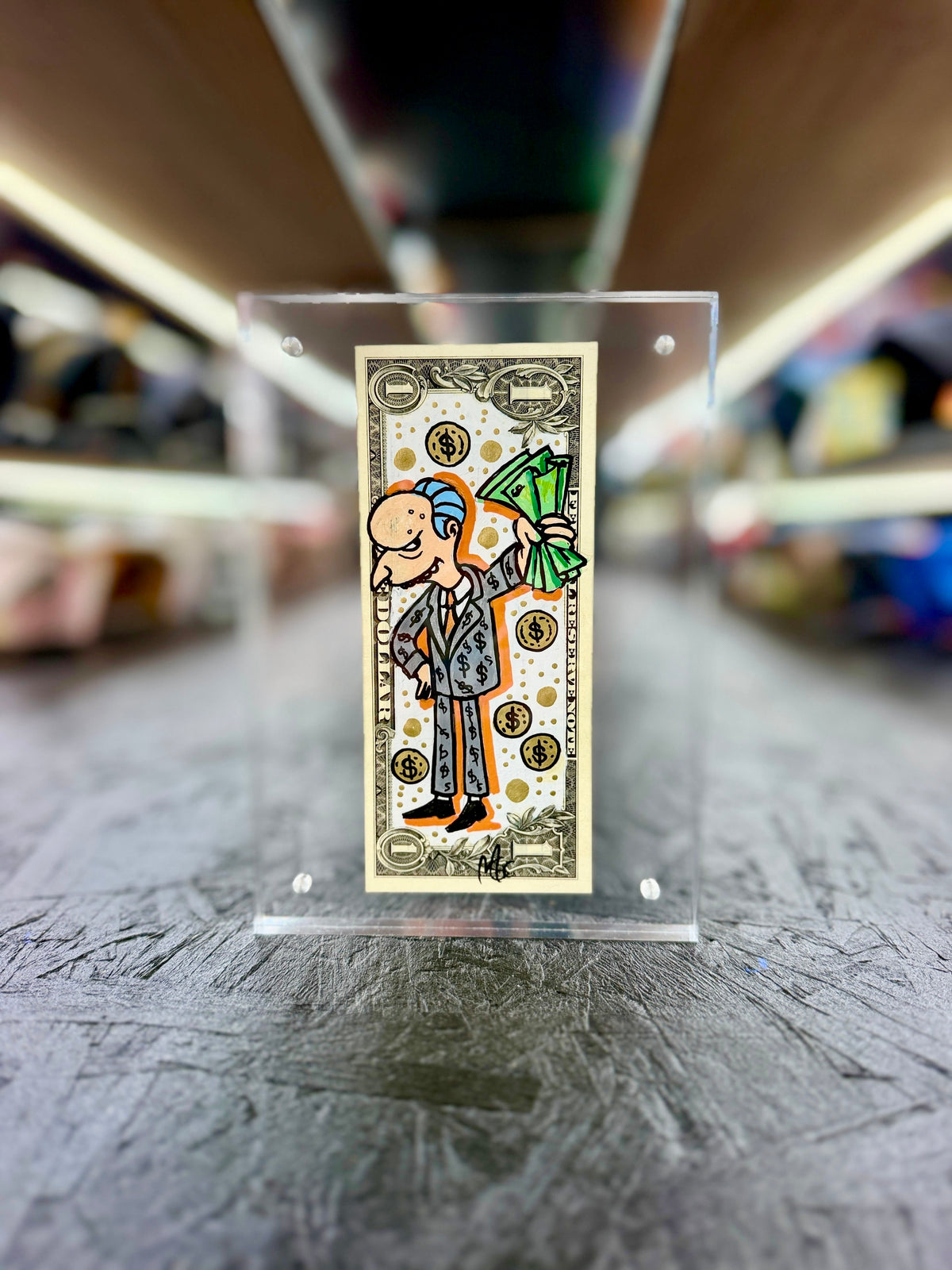 Simpsons (Mr Burns) $1 Dollar Bill Art 11.0