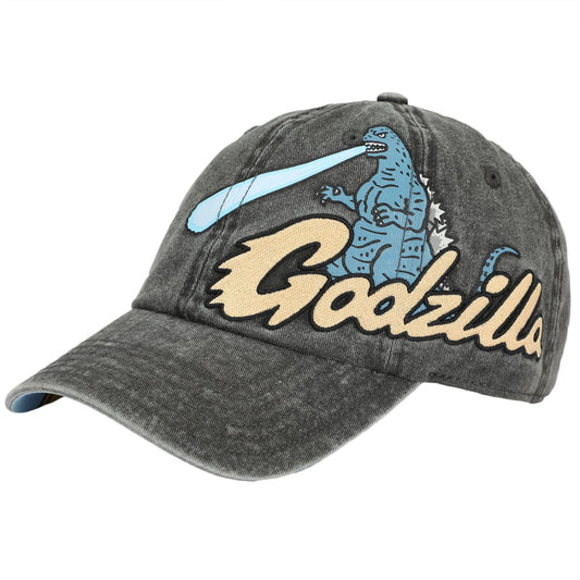 Godzilla Embroidered Pigment Dyed Adjustable Dad Hat