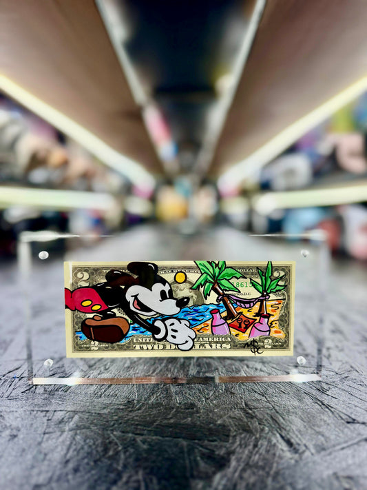 Mickey Mouse $2 Dollar Bill Art 2.0