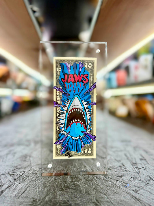 Jaws $1 Dollar Bill Art 10.1