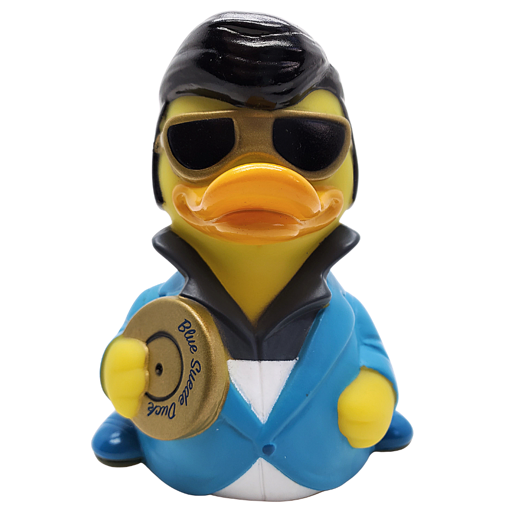 Blue Suede Duck Rubber Duck