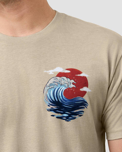 Men's Graphic Tee - Screenprinted T-Shirt (Ocean Wrath)