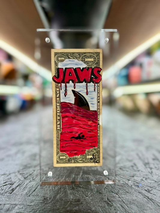 Jaws $1 Dollar Bill Art 10.0