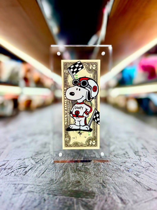 Snoopy $2 Dollar Bill Art 16.0