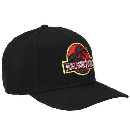 Jurassic Park Embroidered Snap Back Black Dad Hat for Men - Shop Cool Tricks