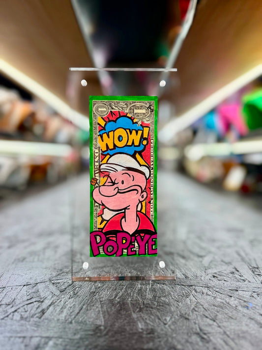 Popeye $1 Dollar Bill Art 7.0