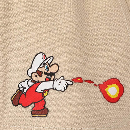 Super Mario Bros Fire Snapback Hat