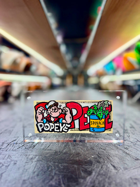 Popeye $1 Dollar Bill Art 6.0