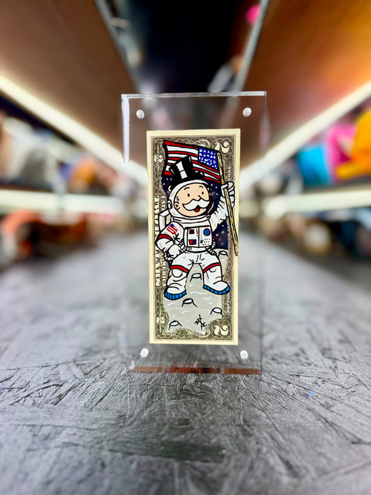 Mr Monopoly  $2 Dollar Bill Art 33.6