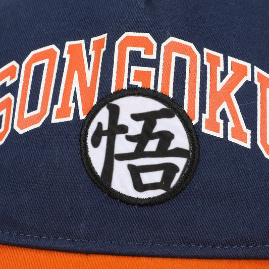 Dragon Ball Z Son Goku Kanji Youth Blue & Orange Traditional Adjustable Hat