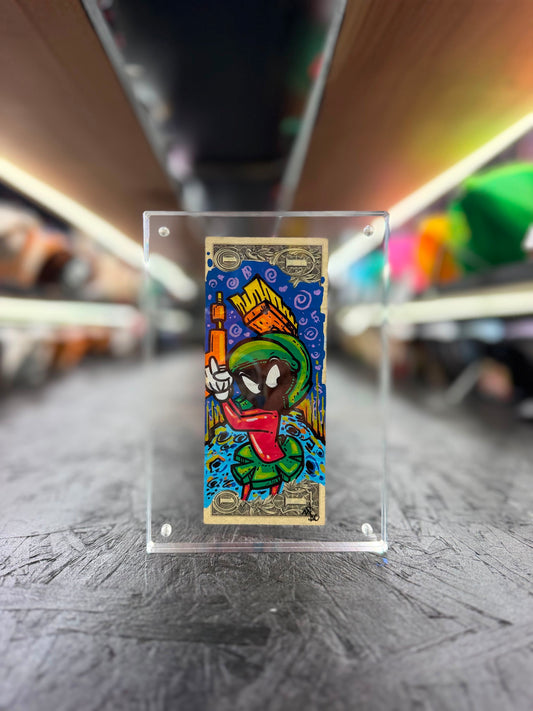Marvin The Martian $1 Dollar Bill Art 9.0