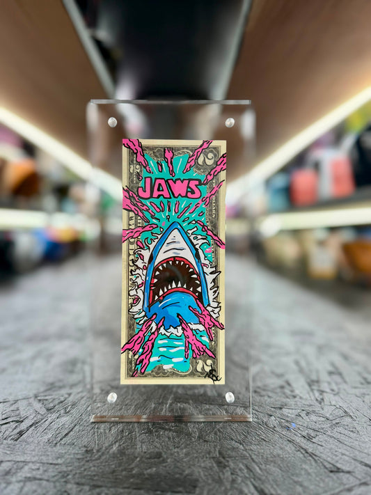Jaws $2 Dollar Bill Art 8.0