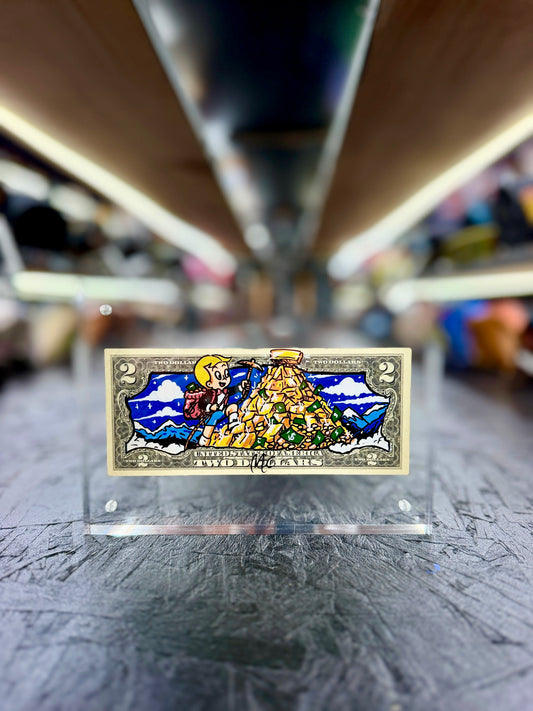 Richie Rich $2 Dollar Bill Art 17.8