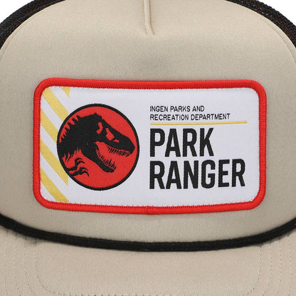 Jurassic Park Ingen Park Ranger Men's Tan Foam Trucker Hat - Shop Cool Tricks