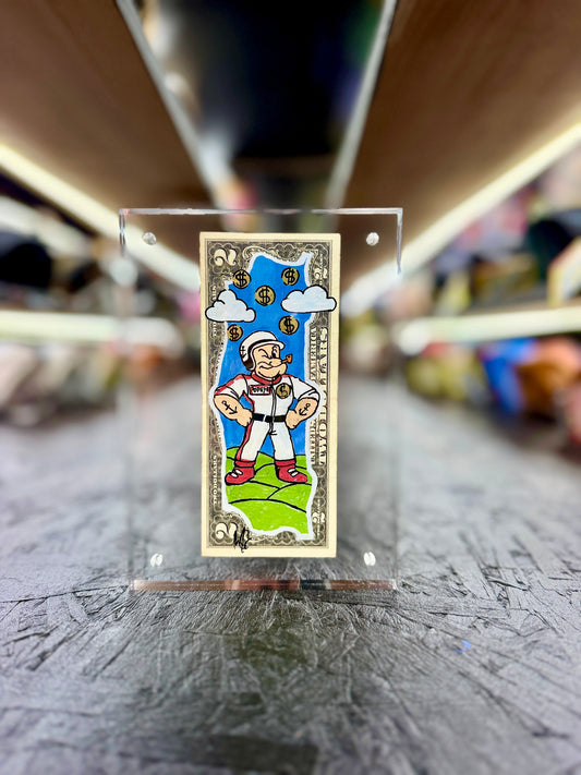 Popeye $2 Dollar Bill Art 10.4