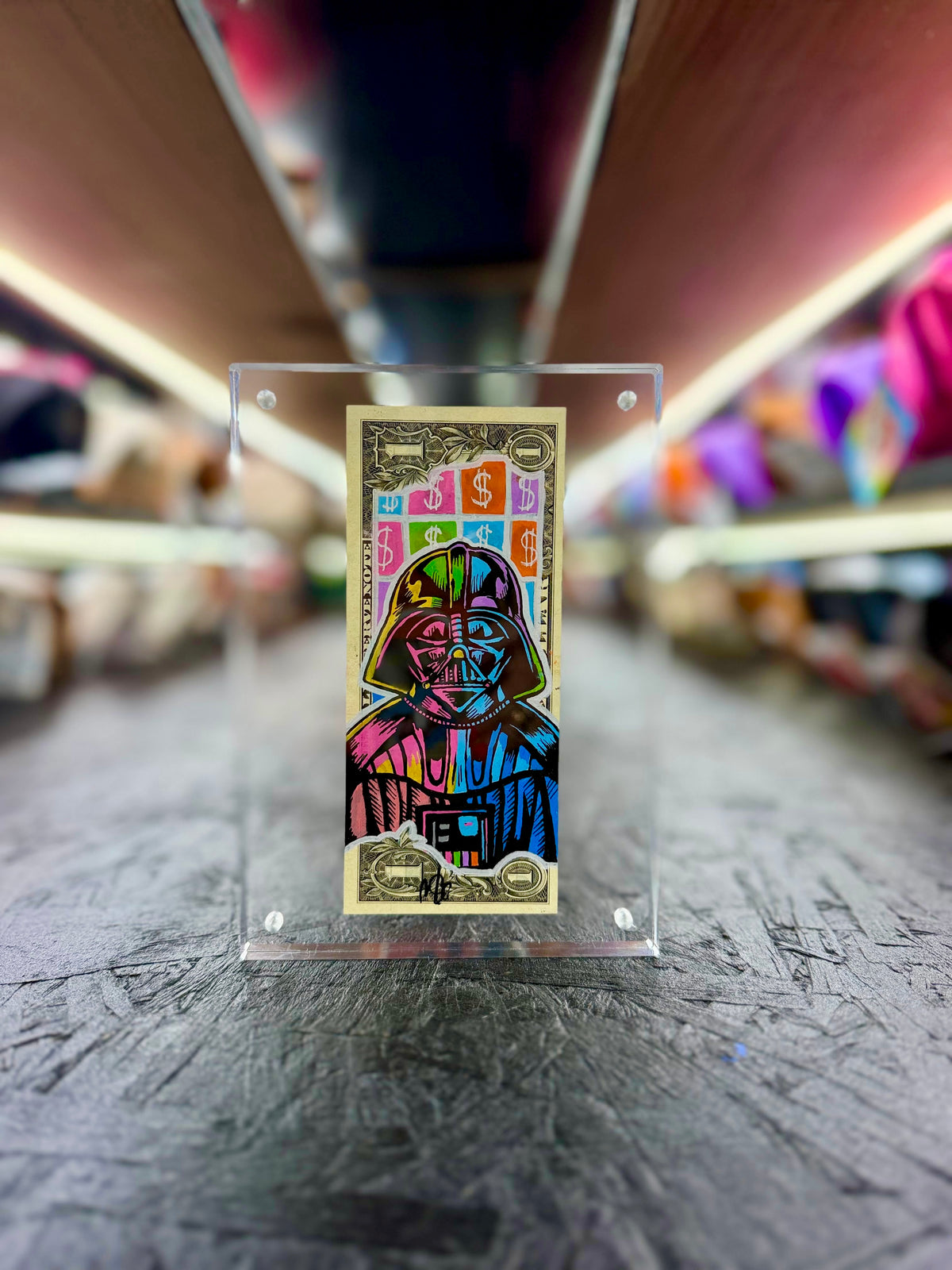 Star Wars Darth Vader $1 Dollar Bill Art