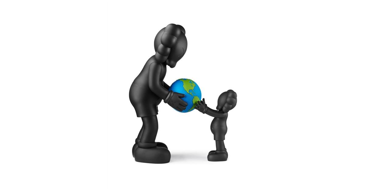 KAWS The Promise Black 13 2/5 in - 34 cm
