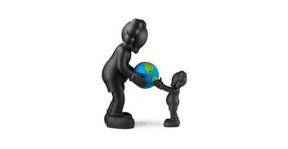 KAWS The Promise Black 13 2/5 in - 34 cm