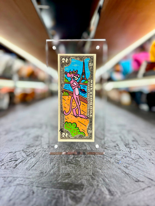 Pink Panther $2 Dollar Bill Art 11.0