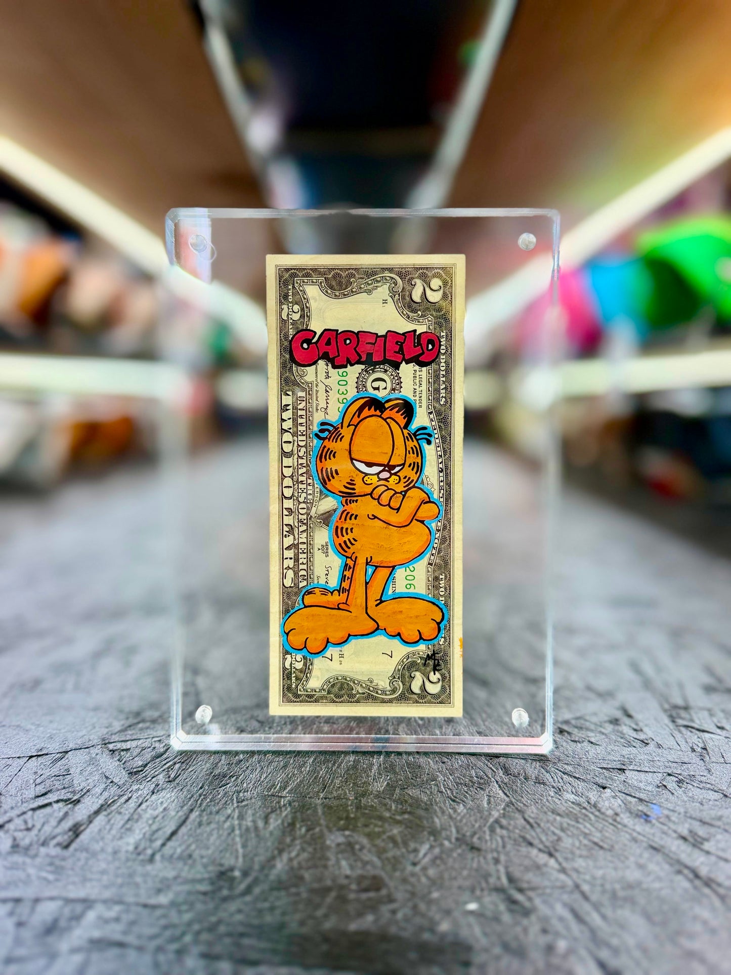 Garfield $2 Dollar Bill Art 3.0