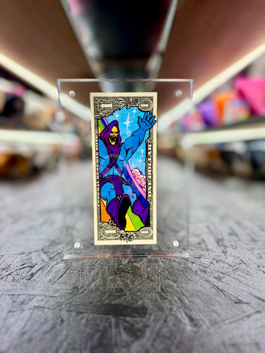 M.O.U Skeletor $1 Dollar Bill Art 1.0