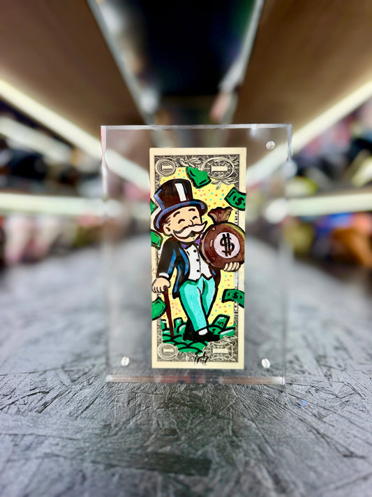 Mr Monopoly $1 Dollar Bill Art 52.7