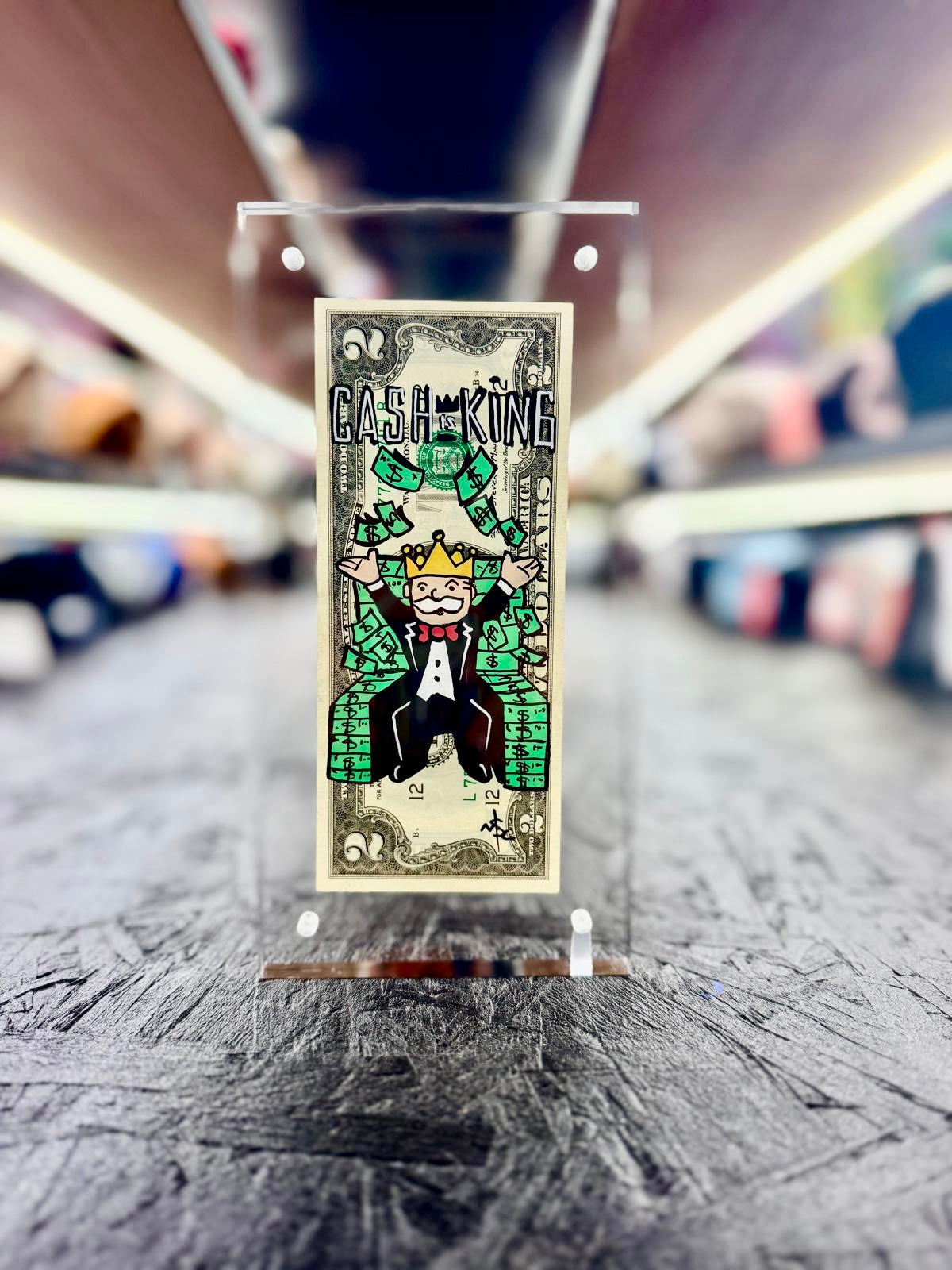 Mr Monopoly $2 Dollar Bill Art 11.3