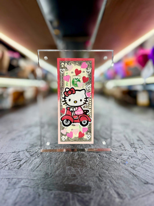 Hello Kitty $2 Dollar Bill Art 7.0