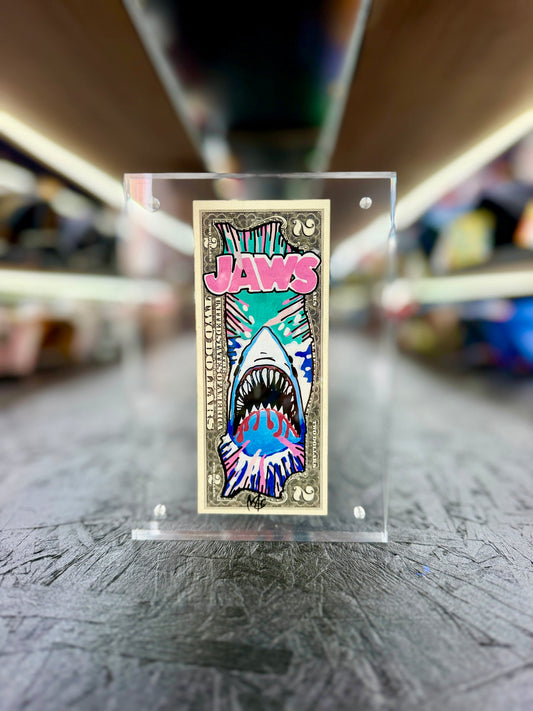 Jaws $2 Dollar Bill Art 12.5
