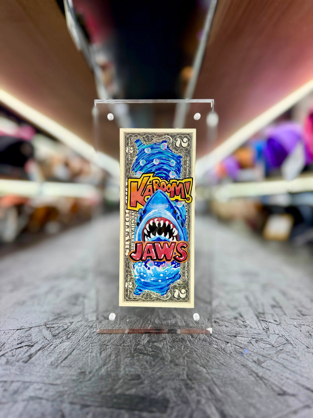 Jaws $2 Dollar Bill Art 11.9