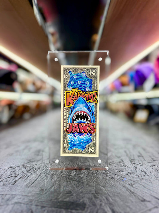 Jaws $2 Dollar Bill Art 11.9