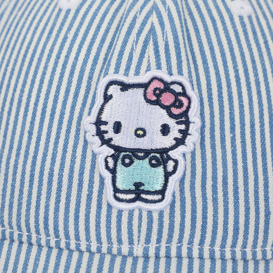 Hello Kitty Pin Stripe Embroidered Hat - Shop Cool Tricks