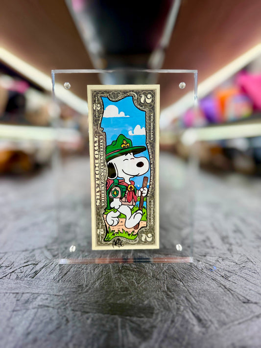 Snoopy $2 Dollar Bill Art 18.0