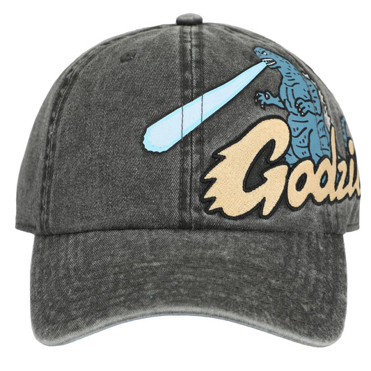 Godzilla Embroidered Pigment Dyed Adjustable Dad Hat