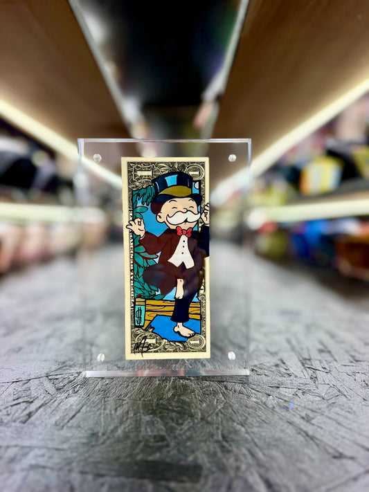 Mr Monopoly $1 Dollar Bill Art 52.6