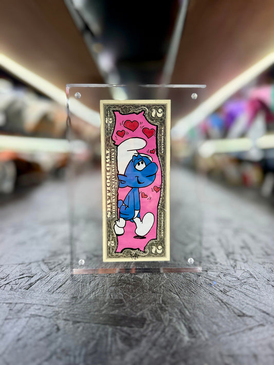 The Smurfs $2 Dollar Bill Art 3.0