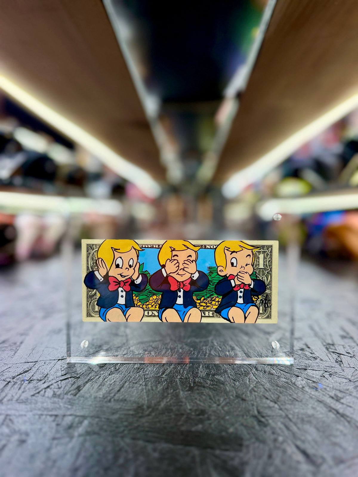 Richie Rich $1 Dollar Bill Art 17.5